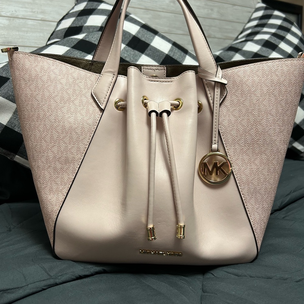 Michael Kors Pink Tote with Signature MK Charm